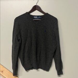 Polo Ralph Lauren Men's Dark Gray V-Neck Sweater